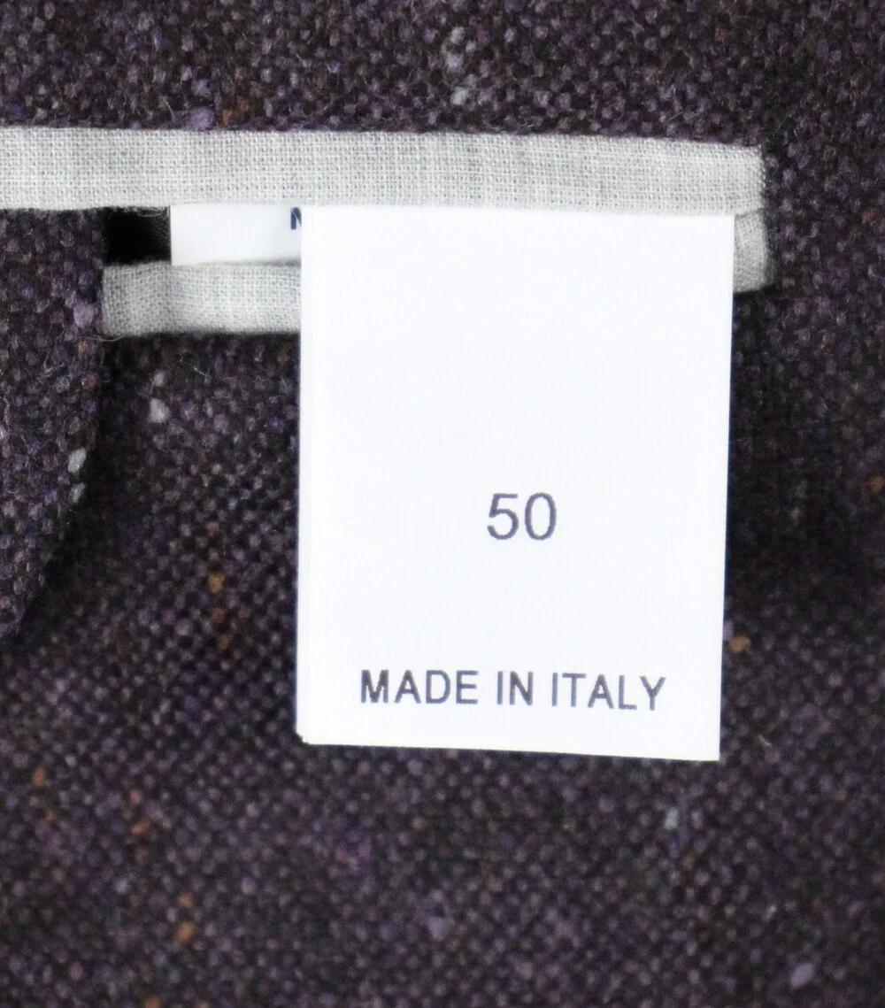 $6150 Brunello Cucinelli Blazer 38 R (48 EU) Purple Fleck Wool Cashmere Italy